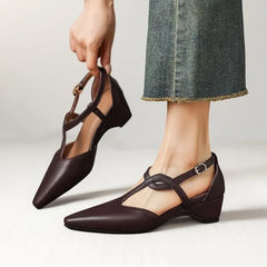 Pointy High Heel Twisted Strap Sandals