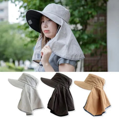 Veilna UPF50 Waterproof Wide Brim Sun Hat with Neck Flap