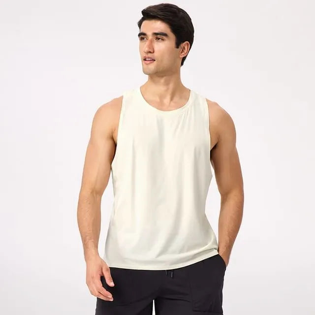 Crew Neck Plain Sports Tank Top