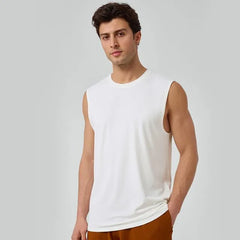 Crew Neck Plain Sports Tank Top