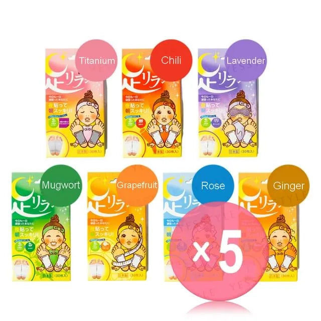 Natural Beauty Foot Detox Patch 5pcs Bundle Set