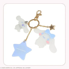 Sanrio Characters Glitter Mirror Bag Charm Cinnamoroll