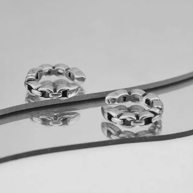 Chain Link Hoop Earring