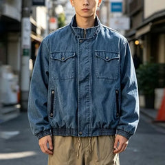 Oversized Stand-Collar Detroit Jacket