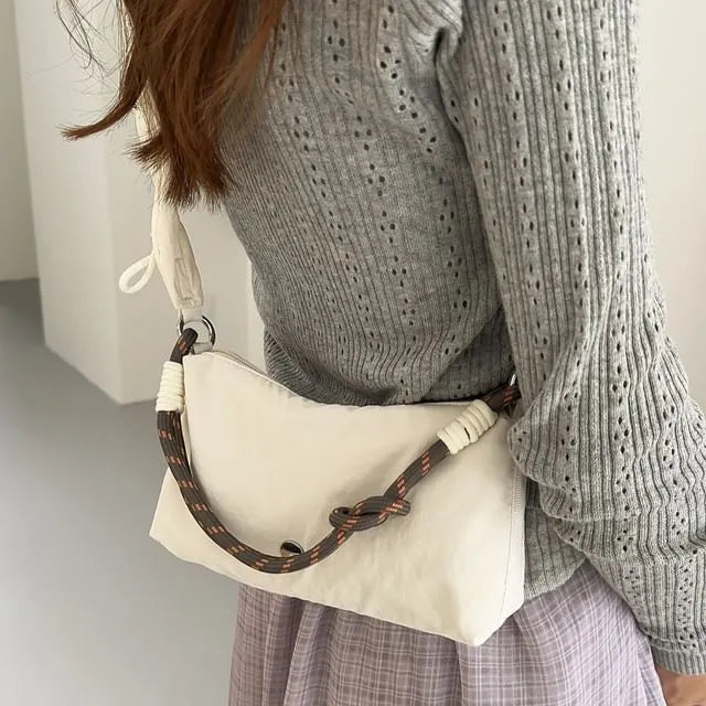Nylon Rope Strap Crossbody Bag