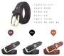Woven Faux Leather Belt