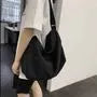 Plain Canvas Zip Crossbody Bag