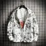 Long-Sleeve Tie-Dye Denim Jacket