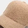 Plain Shearling Baseball Cap