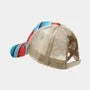Mesh Panel Striped Baseball Cap