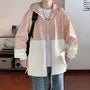 Two Tone Hooded Zip Windbreaker