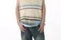 Round Neck Color Block Pointelle Knit Sweater Vest