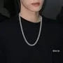 Unisex Silver-Tone Chain Necklace