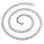 Unisex Silver-Tone Chain Necklace