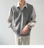 V-Neck Plain Knit Sweater Vest