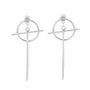 Bar Hoop Drop Earring