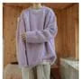 Crew Neck Plain Oversized Sweater