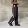 High Waist Two Tone Wide Leg Sweatpants