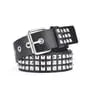Faux Leather Studded Belt