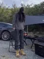 Mid Rise Plain Straight Leg Cargo Pants