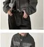 Washed Denim Zip Jacket