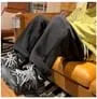High Waist Faux Shearling Sweatpants