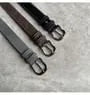 Contrast Stitching Faux Leather Belt