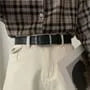 Unisex Faux-Leather Belt