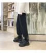 Drawstring Waist Plain Straight Leg Sweatpants