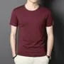 Short-Sleeve Crew Neck Plain T-Shirt