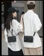 Faux Leather Satchel Bag