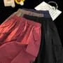 Drawstring Waist Plain Cargo Shorts