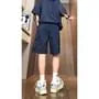 Mid Rise Plain Cargo Shorts