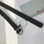 Faux Leather Round Buckle Belt