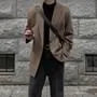 Lapel Collar Plain One-Buttoned Blazer