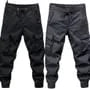Drawstring Waist Plain Harem Cargo Pants