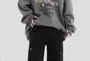 Couple Matching Mid Rise Plain Baggy Cargo Pants
