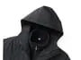 Set: Stand Collar Plain Zip-Up Fleece Jacket + Hooded Windbreaker