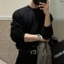 Crew Neck Plain Sweater