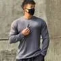 Long-Sleeve Round Neck Plain T-Shirt