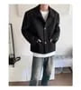 Collar Contrast Stitching Single-Breasted Blazer
