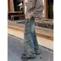 Low Waist Washed Baggy Cargo Jeans