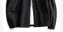 Stand Collar Plain Hooded Zip-Up Windbreaker