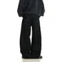 Mid Rise Unwashed Wide Leg Jeans