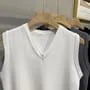 V-Neck Plain Sweater Vest