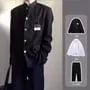 Mandarin Collar Plain Single-Breasted Blazer