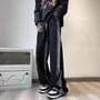 High Waist Two Tone Wide Leg Jeans
