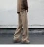 Drawstring Waist Plain Loose Fit Sweatpants