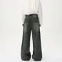 Mid Rise Washed Wide Leg Jeans