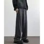 Mid Rise Plain Wide Leg Pants